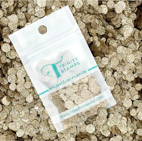 Trinity -  Holographic Sparkle Spots Confetti  - Bronze - 0236