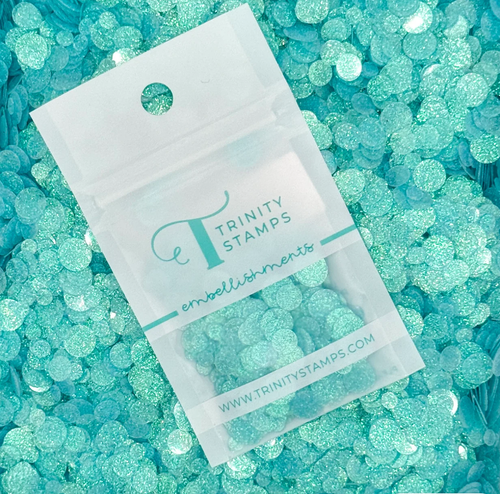 Trinity - Sparkle Spots Confetti  - Blue Sky - 396