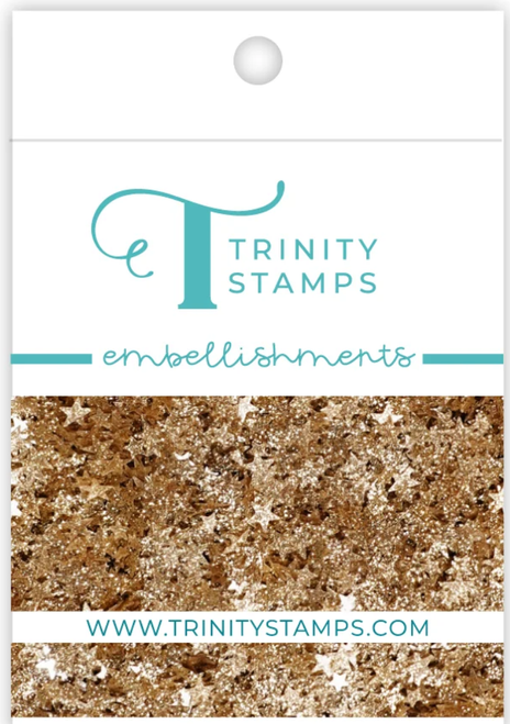 Trinity - Sparkle Spots Confetti  - Golden Stars -  0458