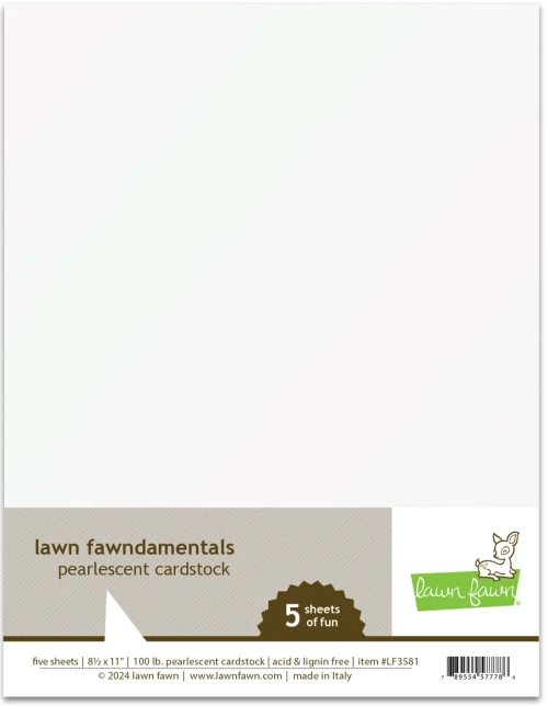 Lawn Fawn - 8 1/2" x 11" - Pearlescent Cardstock - LF3581