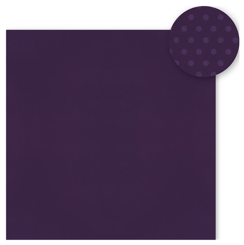 Simple Stories Color Vibe Double-Sided Cardstock 12"X12"  - Eggplant - 13460