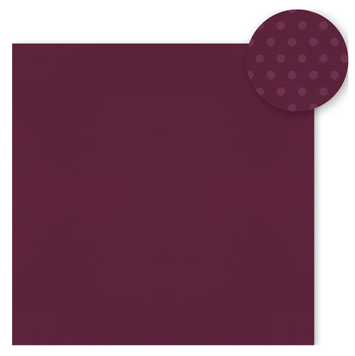 Simple Stories Color Vibe Double-Sided Cardstock 12"X12"  - Mulberry - 13459
