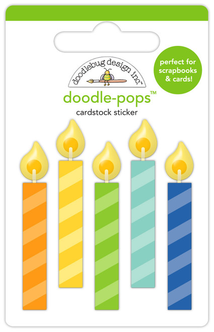 Doodlebug - Balloons & Banners - Doodle Pops - Make a Wish - 9185
