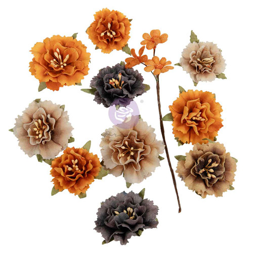 Prima Marketing - Paper Flowers 11/Pkg - Made of Magic - Witching Hour Blooms - 685089