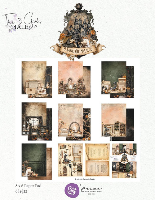 Prima Marketing - 8×6 paper pad – 30 sheets - Made of Magic - 684822