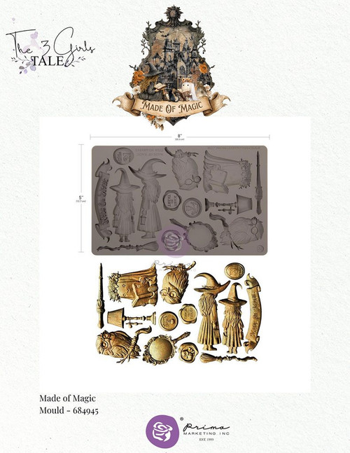 Prima Marketing - Mould 1 pc / 5″x8″ - Made of Magic - 685966