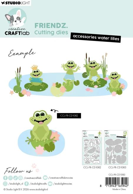 Studio Light - Die Set - Water Lilies Friendz 16/Pkg - CCL-FR-CD1083