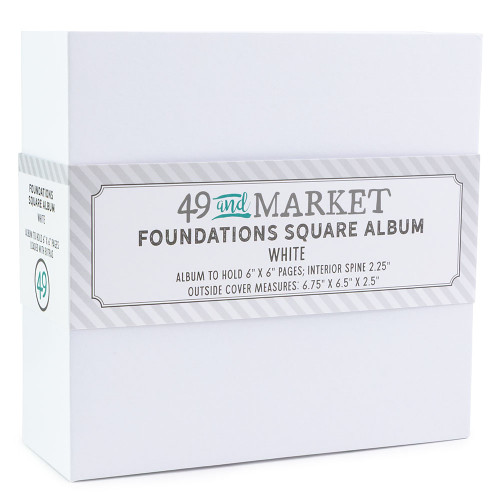 49 And Market Foundations 6x6 Square Album - White - FA-36725