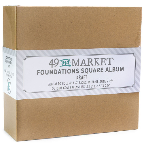 49 And Market Foundations 6x6 Square Album - Kraft - FA-36749