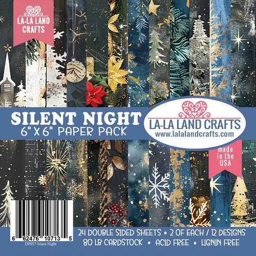 La La Land - Paper Pack 6x6 24/Pkg - Silent Night - DP057
