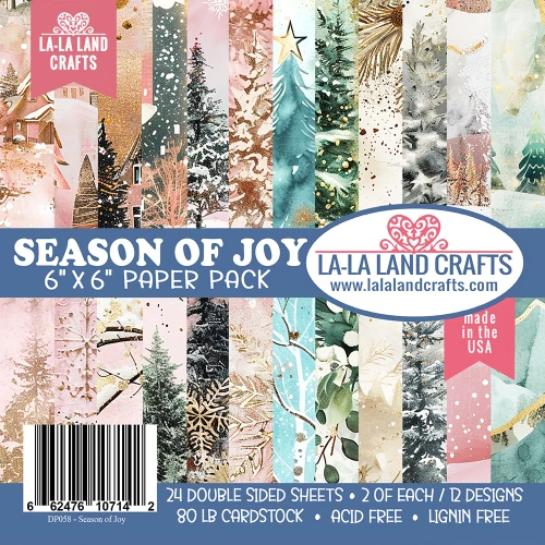 La La Land - Paper Pack 6x6 24/Pkg - Season Of Joy - DP058