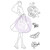 Prima - Julie Nutting - Mixed Media Cling Rubber Stamp - Phoebe (913052) Prima - Julie Nutting - Mixed Media Cling Rubber Stamp - Phoebe (913052)