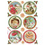 Stamperia - Rice Paper A4 - Classic Christmas - Rounds (DFSA4477)