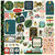 Echo Park - Cardstock Stickers 12"X12"- Animal Safari - Element Sticker Sheet (ZOO167014)