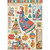 Stamperia - Decoupage Rice Paper A4 8.26x11.69 - Christmas Patchwork - Elements (DFSA4587)