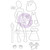 Julie Nutting Farewell Collection - Prima Mixed Media Cling Rubber Doll Stamp 10 pcs - Neesha (913649)