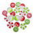 28 Lilac Lane / Buttons Galore : Christmas Themed Buttons - Colors Of Christmas 18/Pkg (CBTP 4840)