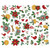 Simple Stories - Hearth & Holiday - Bits & Pieces Die-Cuts 50/Pkg - Floral (HEHO8219)