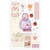 Prima Marketing - Strawberry Milkshake Chipboard Stickers 38/Pkg-Shapes W/Foil Details (FG998561)