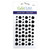 Eyelet Outlet Adhesive - Back Enamel Dots 54/Pkg - Glitter Black (EN54 E18B)