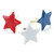 Creative Impressions Painted Metal Paper Fasteners 50/Pkg-Stars - Red, White & Blue - CI90295 (871097002952)