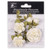 Little Birdie Vida Paper Flowers 8/Pkg - Ivory Pearl - CR94278