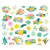 Simple Stories - Bits & Pieces Die-Cuts 39/Pkg - Floral - Just Beachy - JBY22318