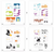 LDRS Creative - Postage Collage Layering Stencils - Halloween - 5285