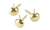 Creative Impressions - Mini Metal Paper Fasteners 3mm 100/Pkg - Metallic - Gold - 91001