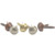 Creative Impressions - Mini Metal Paper Fasteners 3mm 100/Pkg - Metallic - Antique - 95557