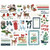 Simple Stories - Bits & Pieces Die Cuts 54/Pkg - Simple Vintage Flannel Season - Elements -25318