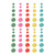 Simple Stories - Enamel Dots 60/Pkg - Hard Candy Christmas- Sweets - 25624