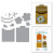 Spellbinders Etched Dies by Wendy Vecchi - Tabbed Classics Collection- Essential Envelope Every Day Add-Ons - S6-260 Spellbinders Etched Dies by Wendy Vecchi - Tabbed Classics Collection- Essential Envelope Every Day Add-Ons - S6-260