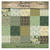 Tim Holtz Idea-ology Double-Sided Cardstock 8"X8" 12/Pkg - Palette Collection: Green - TH94474