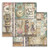 Stamperia - Scrapbooking Double-Sided Paper Pad 8"X8" 10/Pkg - Gardens of Time - SBBS141