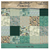 Tim Holtz Idea-ology Double-Sided Cardstock 8"X8" 12/Pkg - Palette Collection: Teal - TH94475