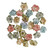 Prima - The 3 Girls Tale - Flowers 25/Pkg - Homegrown - Palette Blooms - 683634