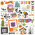 Simple Stories- Chipboard Set 61/Pkg - Say Cheese Classic Mouse Halloween - 27218