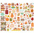 Simple Stories- Bits & Pieces- 104/Pkg - Pumpkins & Plaid - 27419