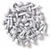 Doodlebug - Mini Brads .125" 25/Pkg - Lilly White