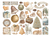 Stamperia - Decorative Die Cut Chippies - White Christmas - DFLDC141