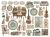 Stamperia - Printed Decorative Die Cut Chippies - Symphony - DFLDC136