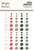 Simple Stories - Enamel Dots 60Pkg- Mistletoe & Holly - 27723