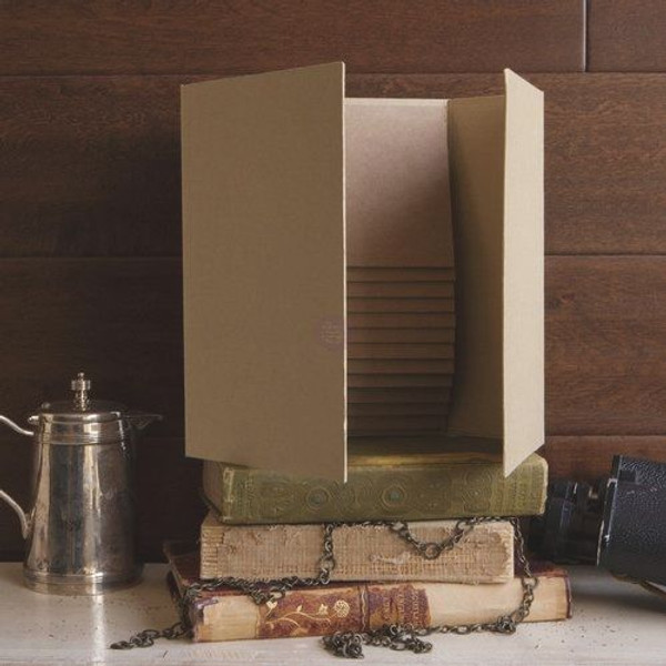 Prima - Chipboard Album 6"X9" Kraft Magnetic Dossier W/12 Pages