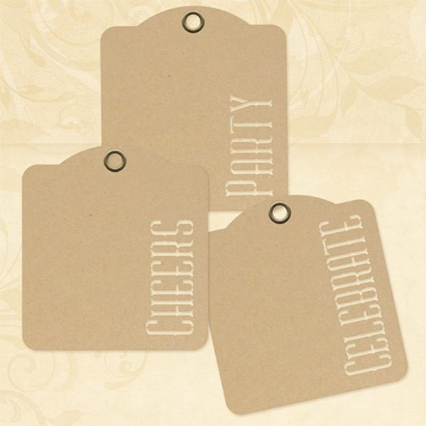 Graphic 45 Staples - Cheers, Party, Celebrate - Ivory Tags (4501277)