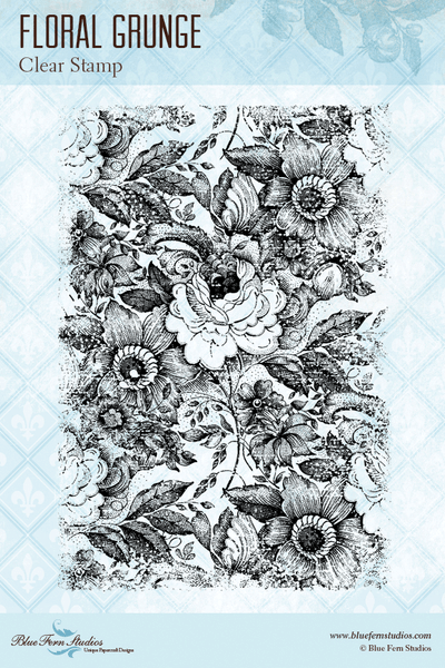 Blue Fern Studios - Stamp Set 4x6 - Spring Parade - Floral Grunge