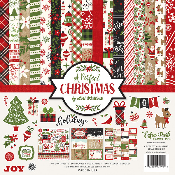 Echo Park - Double Sided Cardstock Collection Kit 12x12 - A Perfect Christmas (APC135016)