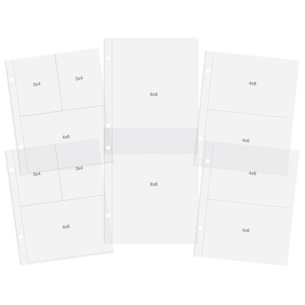 Simple stories - Sn@p! Pocket Pages For 6"X8" Binders 12/Pkg (SS10439)