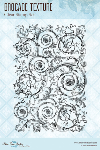 Blue Fern Studios - Clear Stamp - Brocade Textures (104374)