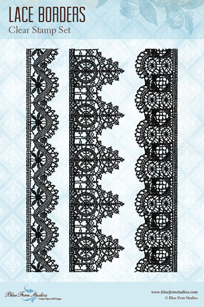 Blue Fern Studios - Clear Stamp - Lace Borders (127175)